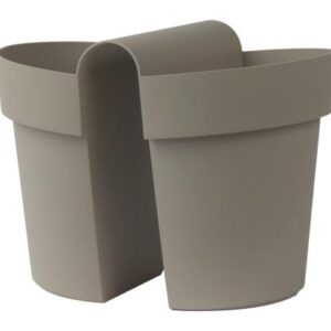 Vaso doppio Be Up da ringhiera
