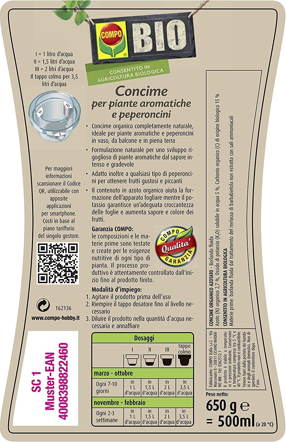 COMPO concime per piante aromatiche