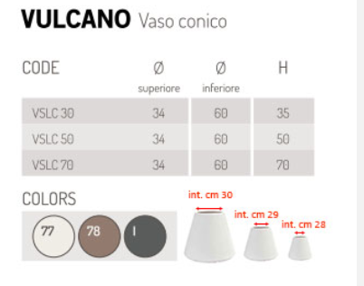 Vulcano Vaso Conico - immagine 5