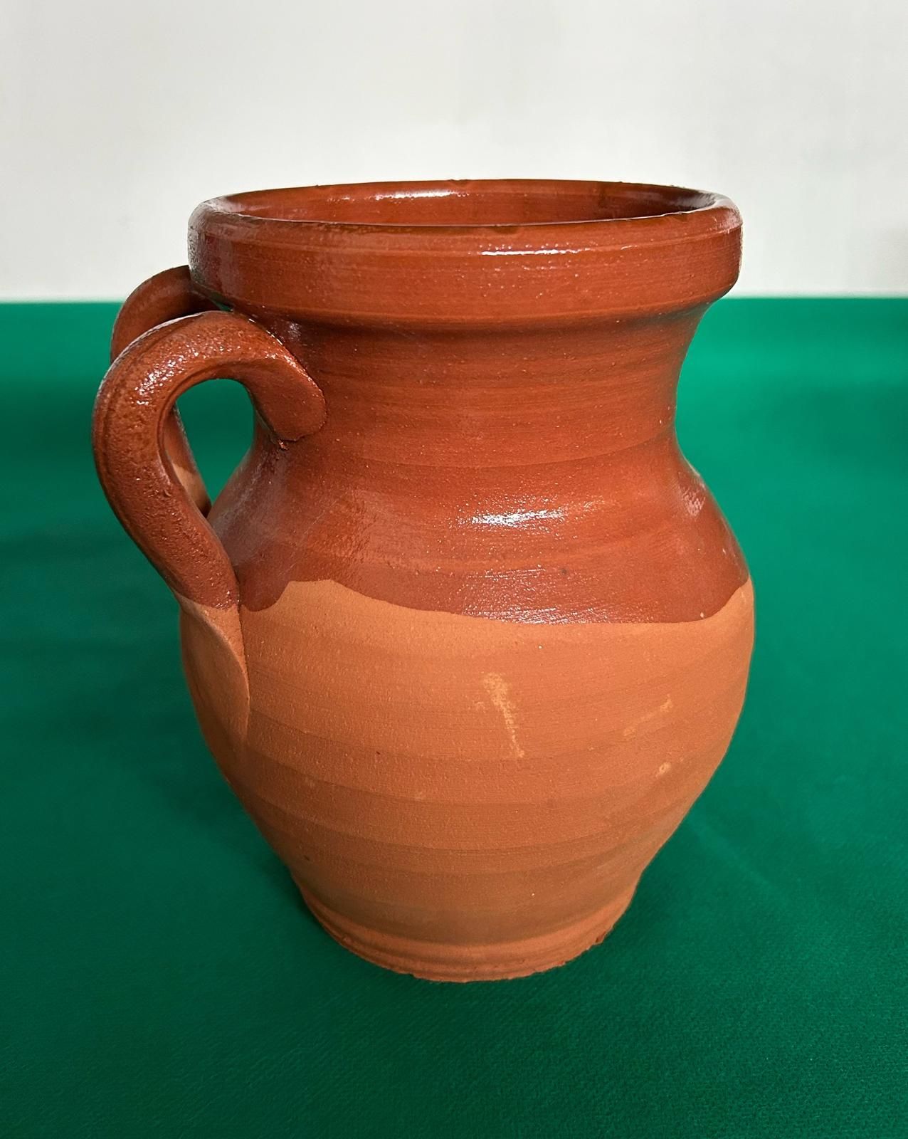 Pignata in terracotta con manici